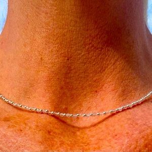 Healer necklace - handmade
2mm sterling silver beads with 2mm labradorite beads